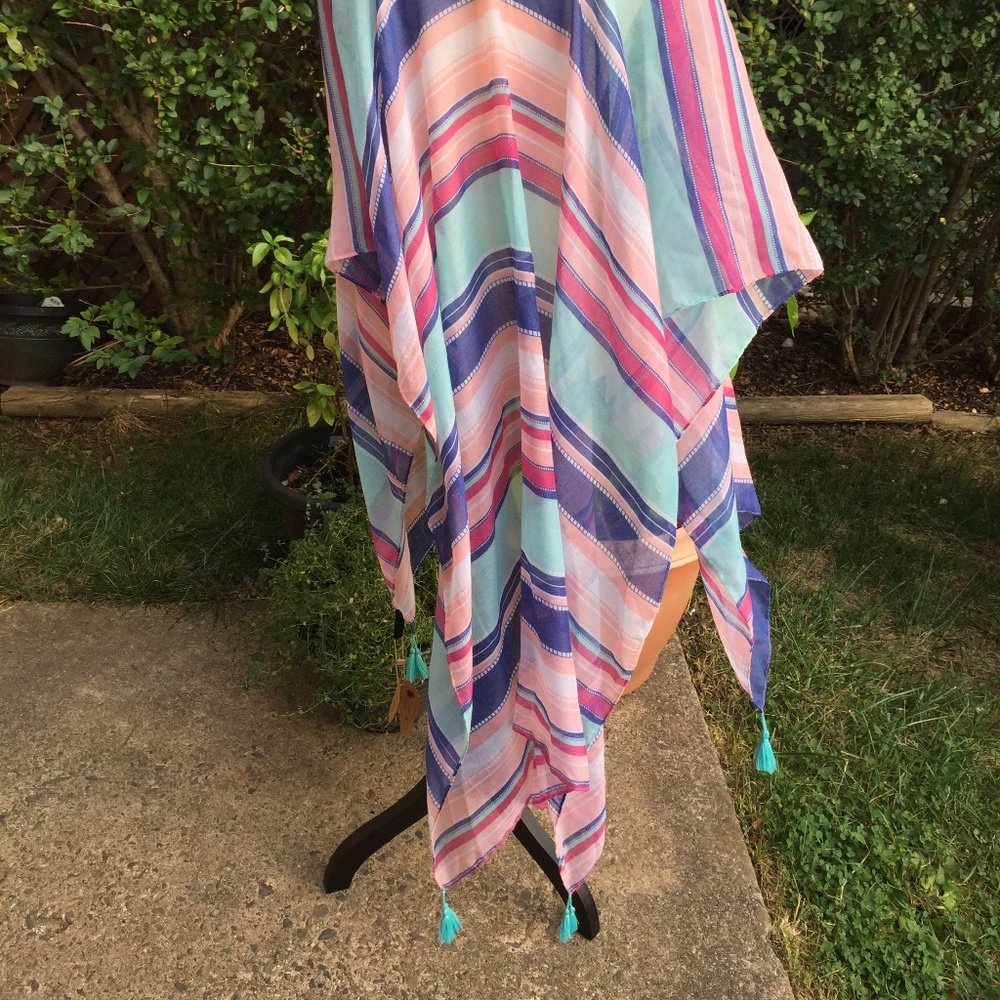 Justin & Taylor Multi Color Ruana - Picture 6 of 8